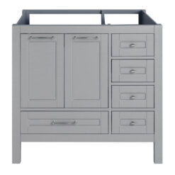 36 inch Gray Single Sink Vanity Without Top a