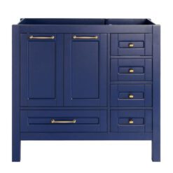 36 inch Navy Blue Single Sink Vanity without porcelain top a