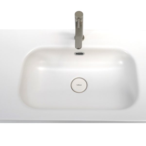 40 inch High Gloss Anthracite Single Sink Floating Vanity white top