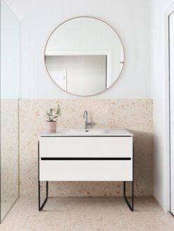 4022 High Gloss White Single Sink Floating Vanity p image