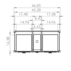 1901-48-02 Dark Grey 48 Bathroom Vanity Cabinet and Sink Combo Solid –  Tile Generation