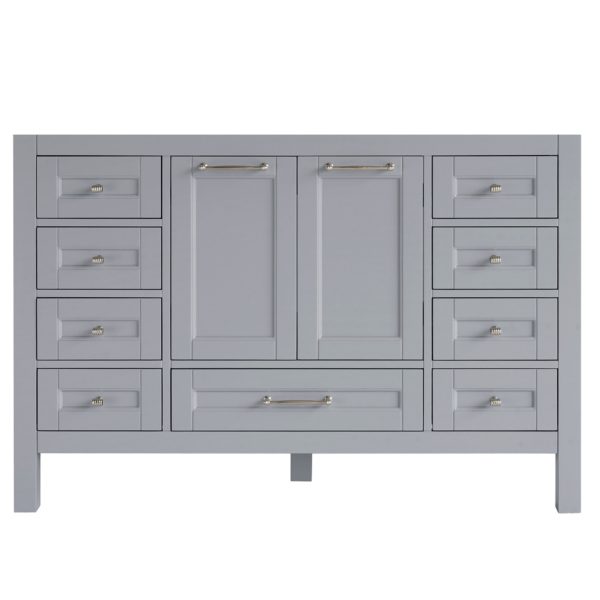 48 inch Gray Single Vanity Without Top Look a