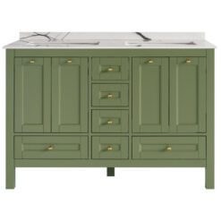48 inch Green Double Sink Vanity a 1