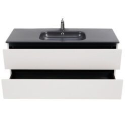 48 inch Matte Cashmere Single Sink Floating Vanity side view 2