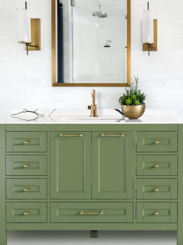 48 inch green single sink vanity a