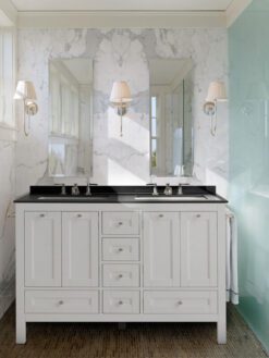 48 inch white double sink vanity a