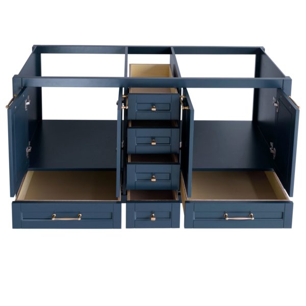 60 inch Navy Blue Double without top a