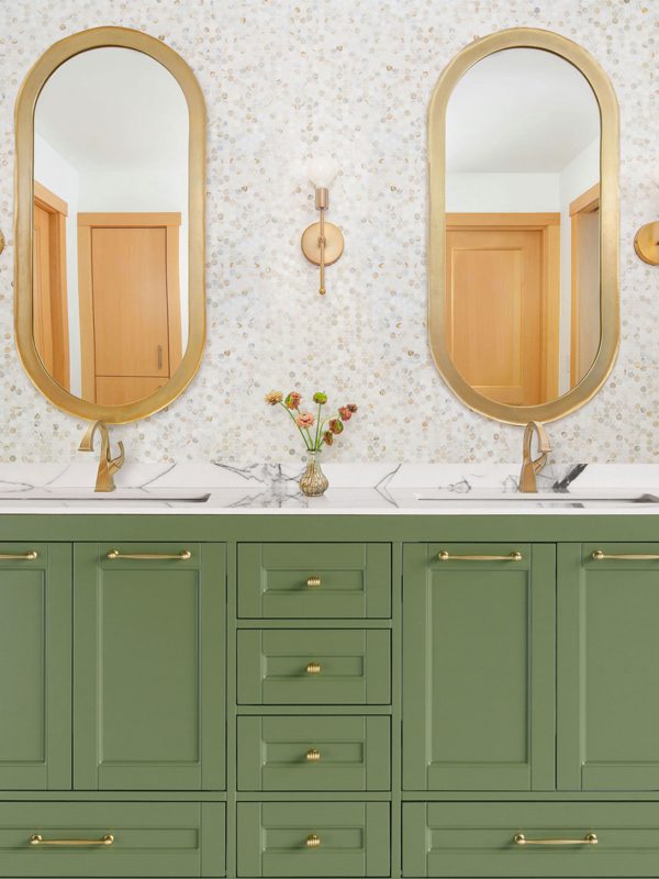 60 inch green double bathroom vanity a