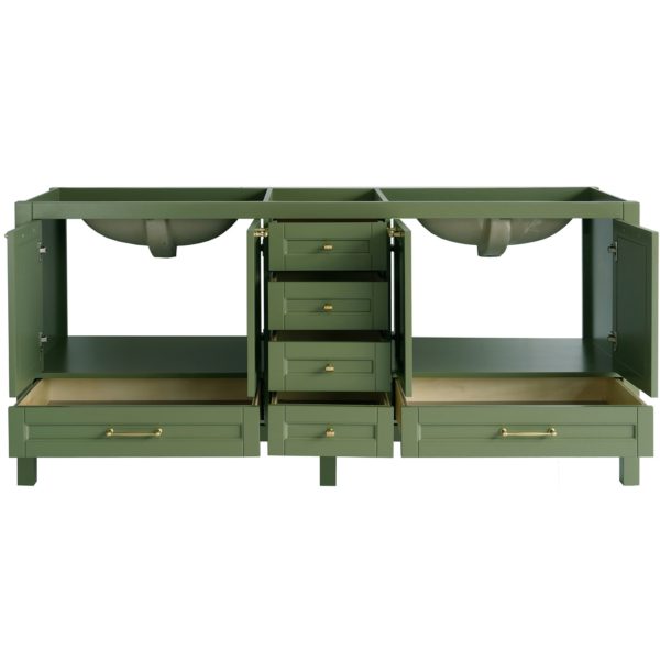 72 inch Green Double open doors a