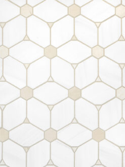 White Beige Marble Elegant Mosaic Backsplash Tile BA6310 17