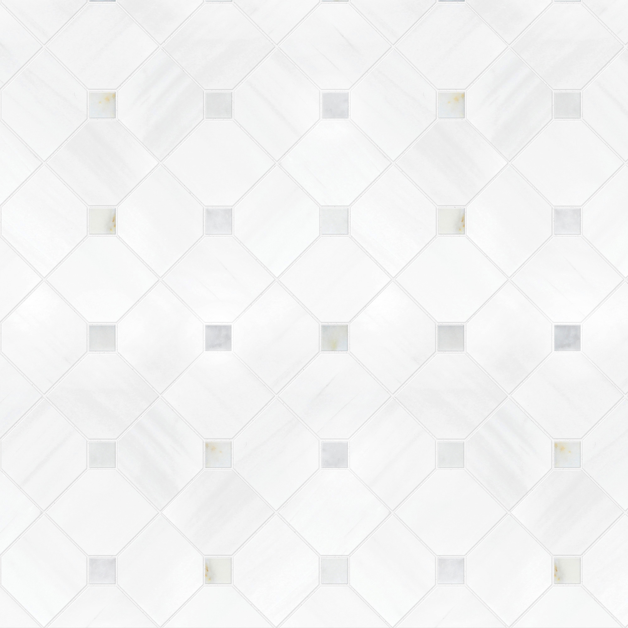 White Gray Dot Marble Mosaic Backsplash Tile BA6304 2