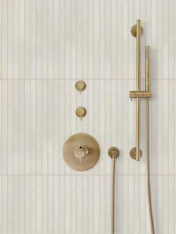 Modern Long Beige Porcelain Shower Wall Tile BA4501