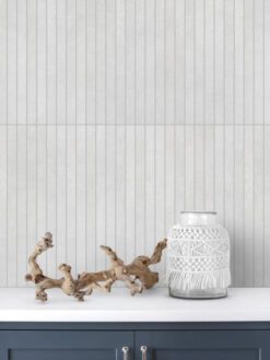 Modern Long Light Gray Porcalein Mosaic Tile BA4502