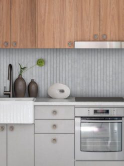 Two Tones Brown Gray Kitchen Modern Long Backsplash Tile BA4503