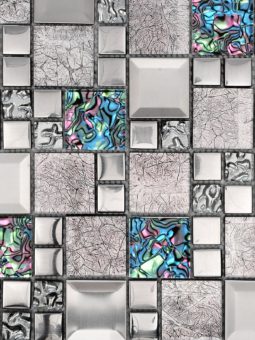 Glass Metal Gray Blue Backsplash Tile BA62011 2 255x340 