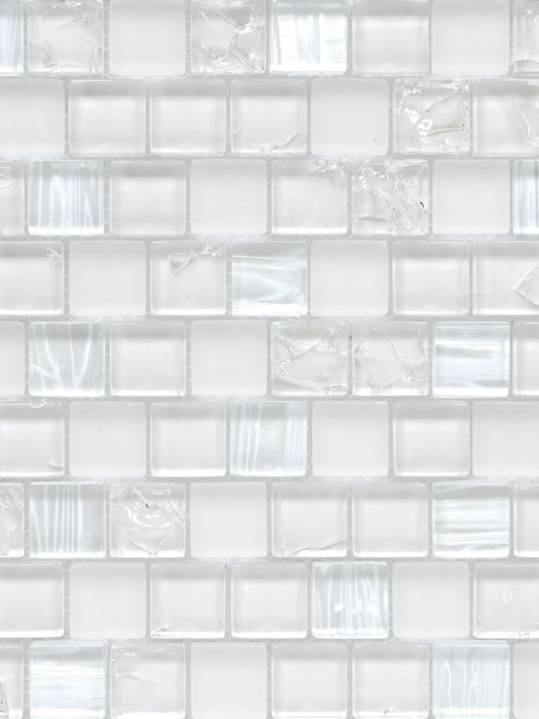 White Shell and Crackle Glass Mosaic Backsplash Tile BA6705 4
