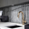 Shimmery Black Glass Modern Backsplash Tile BA8021 2