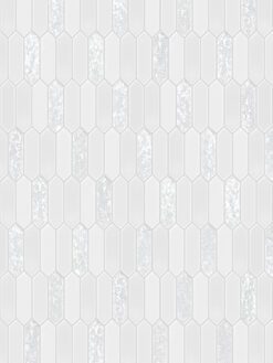 Glass Sparkle Pearl Picket Backsplash Tile BA6709 6
