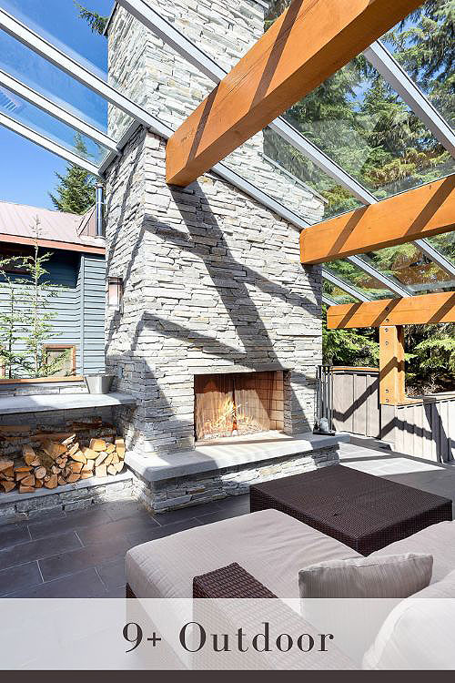 Outdoor Fireplace Tile Ideas