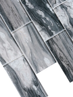 Gray Beige Colors Subway Glass Backsplash Tile 3 BA8009