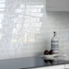 Gray Kitchen Glitter Design Backsplash Tile BA8001