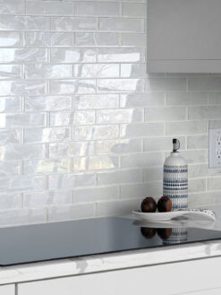 Gray Kitchen Glitter Design Backsplash Tile BA8001