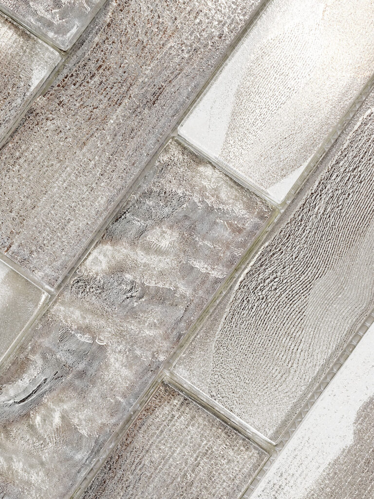 Space Brown Subway Glass Backsplash Tile | backsplash.com