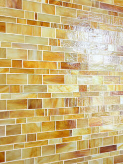 Honey Onyx Glass Subway Hand Cut Artisan Mosaic Tile BA7017 6