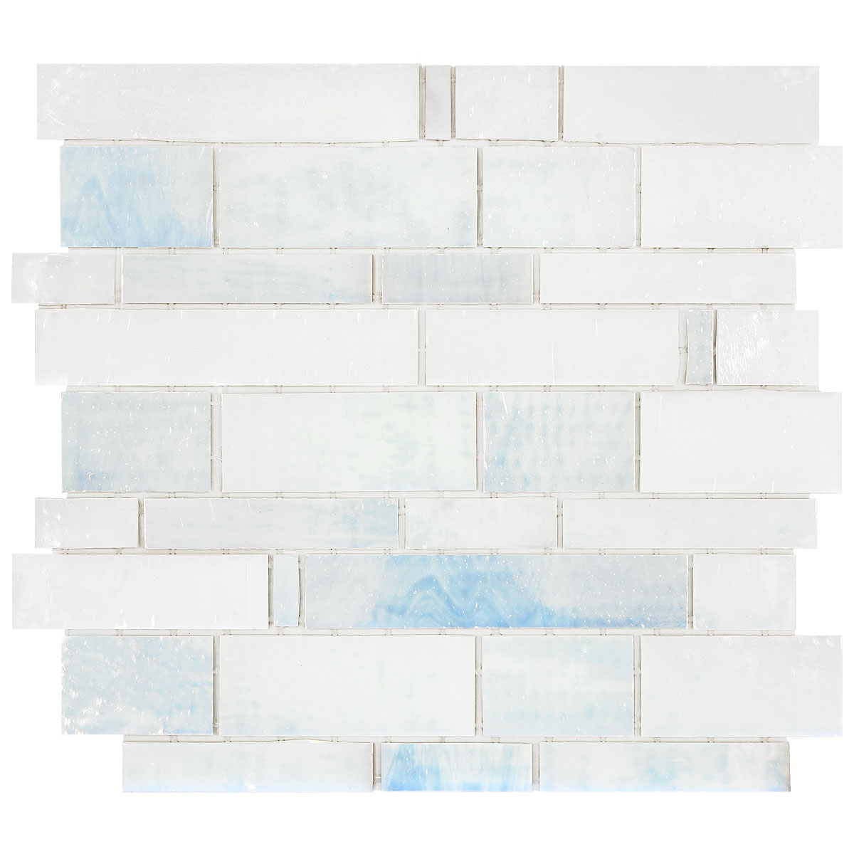 Pearl Glass Subway Hand Cut Artisan Mosaic Tile BA7016 2