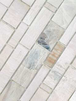 Opal Beige Brown Glass Subway Hand Cut Artisan Mosaic Tile BA7015 3