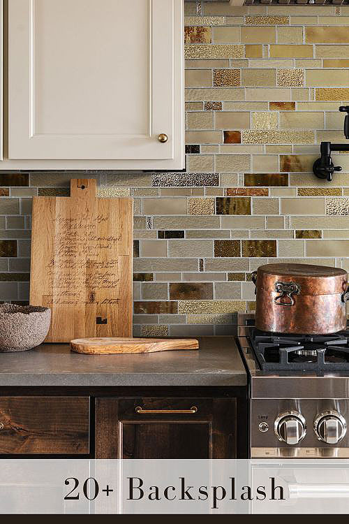 Glossy Subway Tile Backsplash