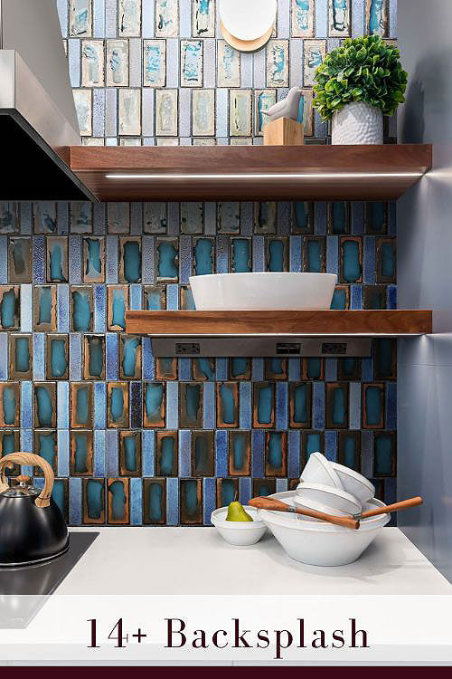 Vertical Subway Tile Backsplash