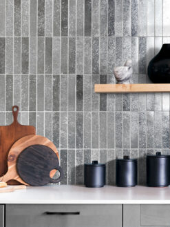 Modern Gray Metallic Backsplash Tile BA6205